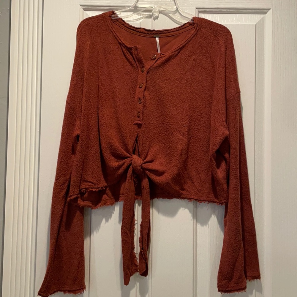 Free People cozy light sweater top